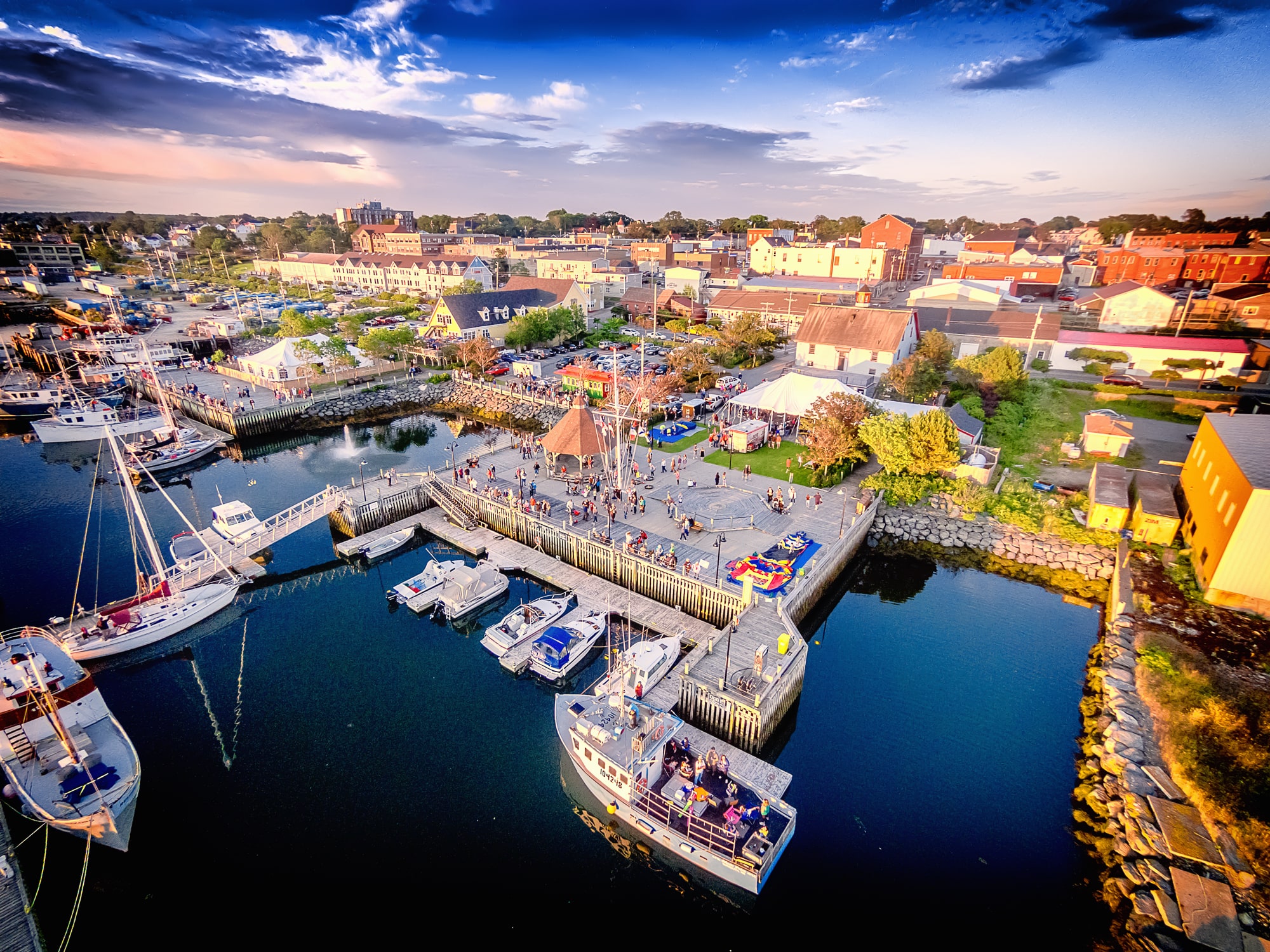Aerial shot of Yarmouth