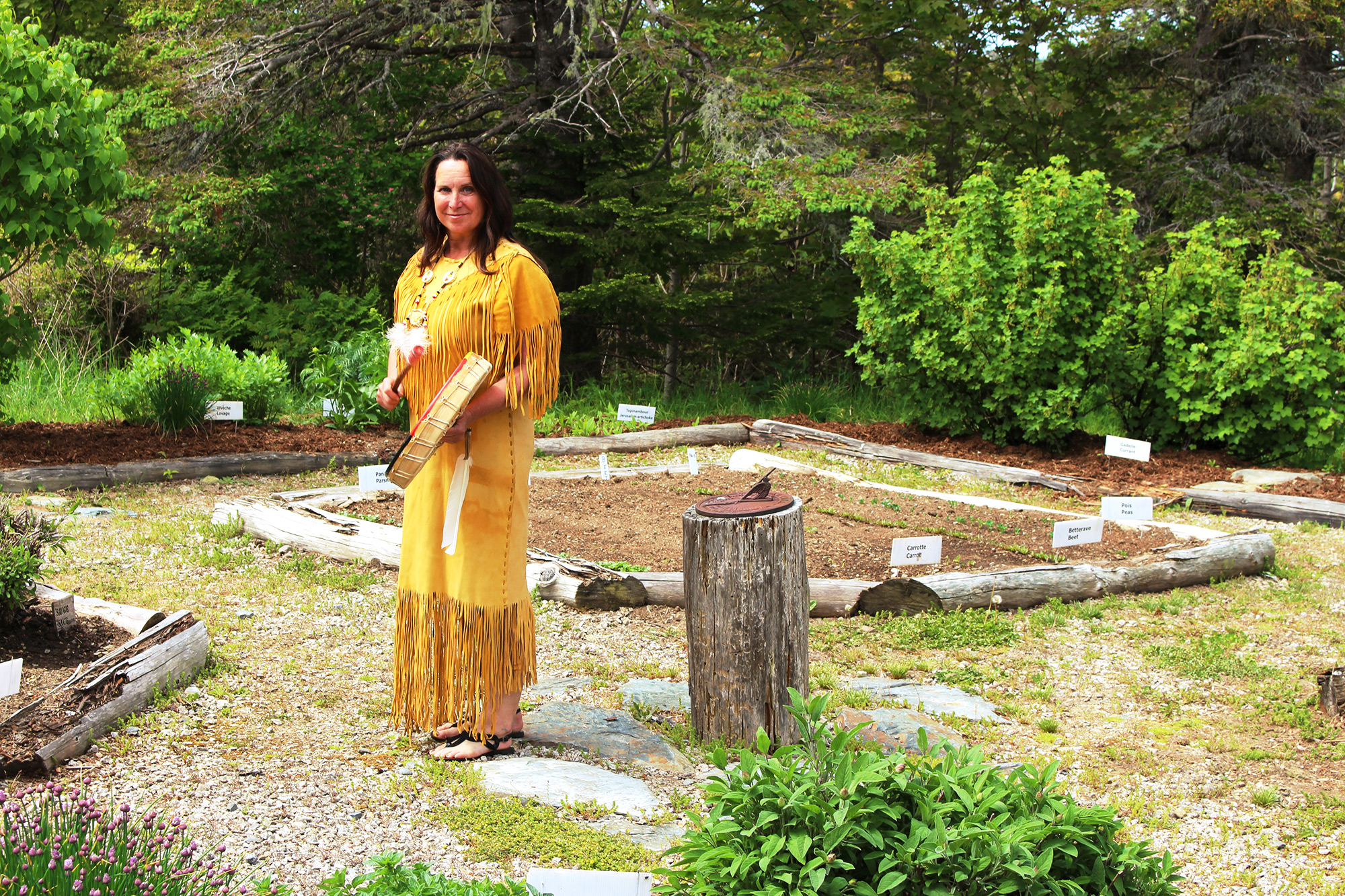 Indigenous Woman Wearing Traditional Clothing