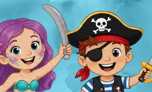Pirate & Mermaid Party at Cape Forchu