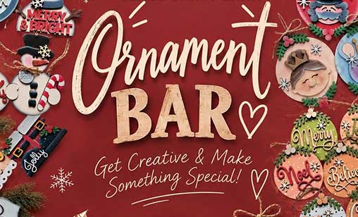 Christmas Craft Ornament Bar